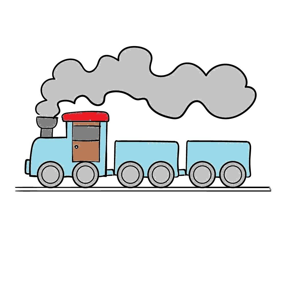 A través de sequía Apretar Dibujos de Tren - Cómo dibujar Tren paso a paso