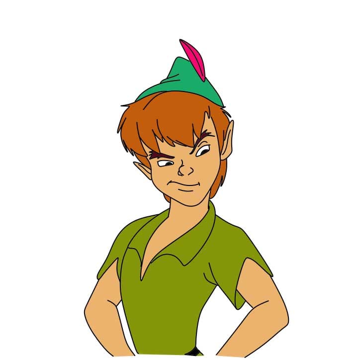 dibujos de Como-dibujar-Peter-Pan-Paso-8-1