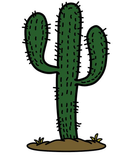 dibujos de 9-Cactus-3