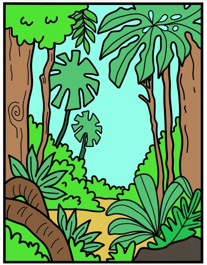 dibujos de Jungle-3-12