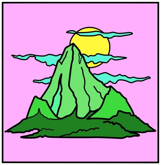 dibujos de Mountain-2-10