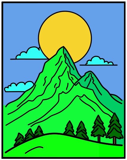 dibujos de Mountain-7-7