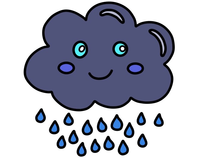 dibujos de Cloud-and-Rain-3-7