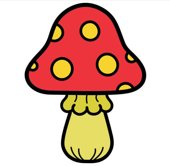 dibujos de Mushroom-5-6