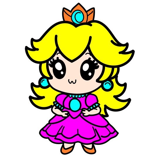 dibujos de Princess-Peach-3-7