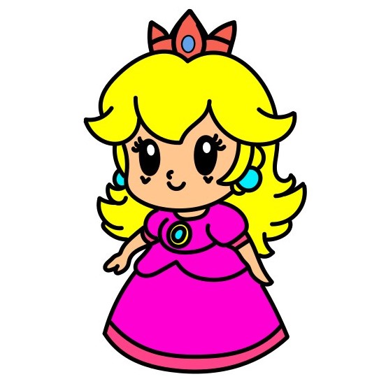 dibujos de Princess-Peach-4-10