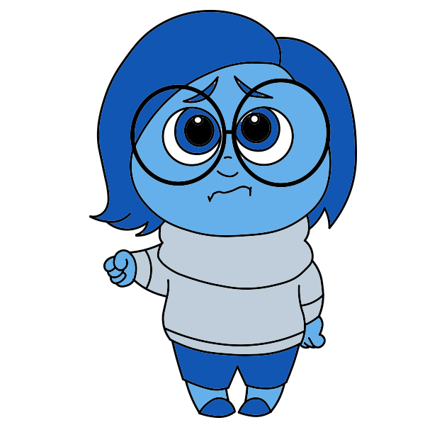 dibujos de Sadness from Inside Out 2 (10)