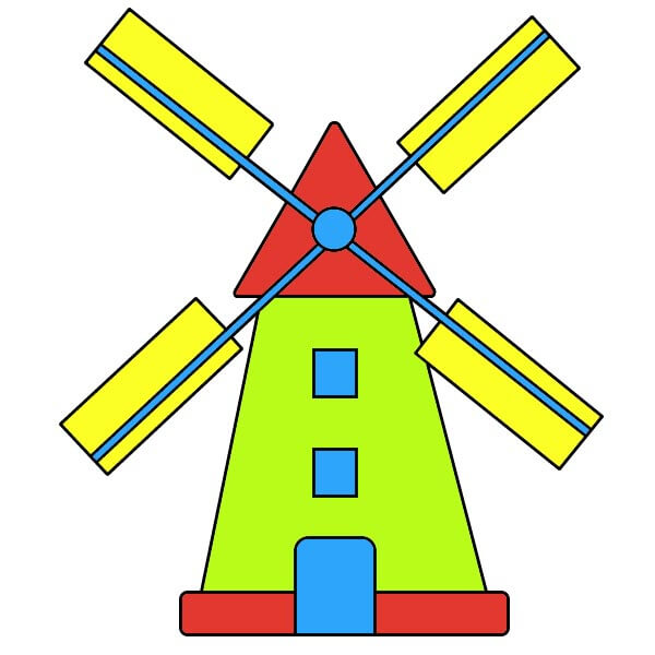 dibujos de Molino de Viento 5-9