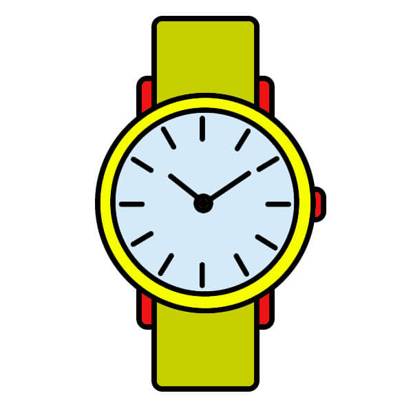 dibujos de Reloj de Pulsera 3-8