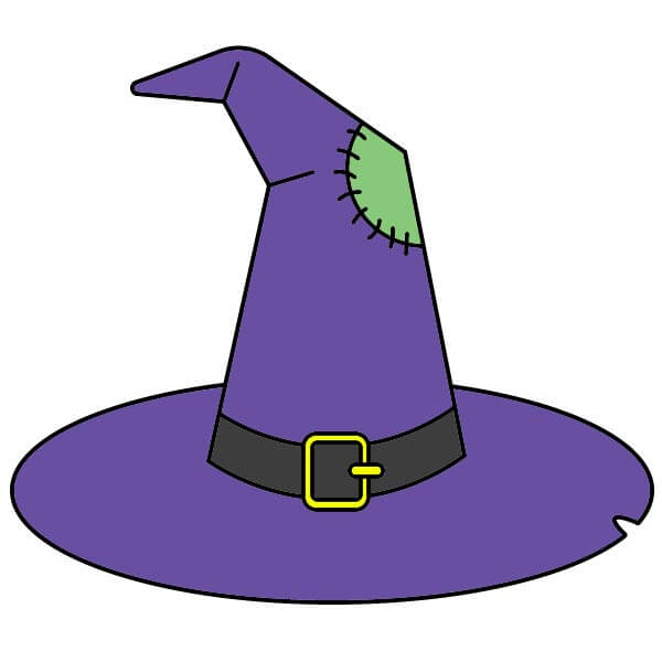 dibujos de Sombrero de Bruja 2-6