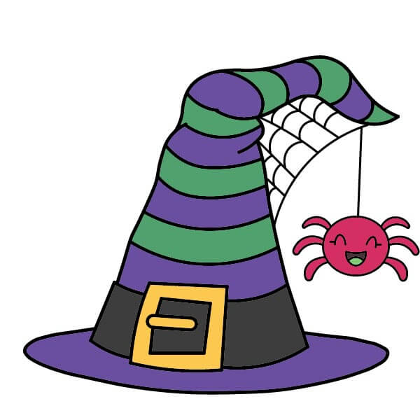 dibujos de Sombrero de Bruja 5-10