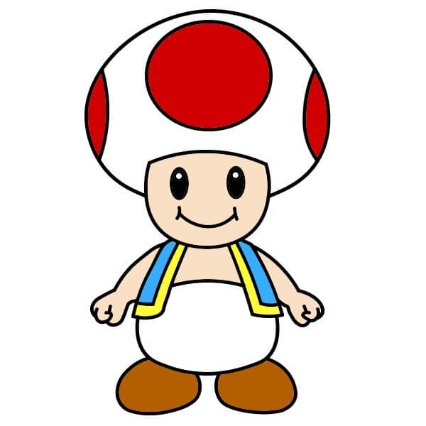 dibujos de Toad Mario 2-9
