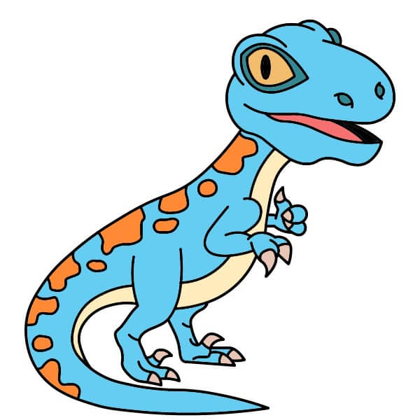 dibujos de Velociraptor 5-16