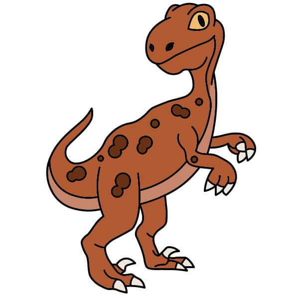 dibujos de Velociraptor 6-14
