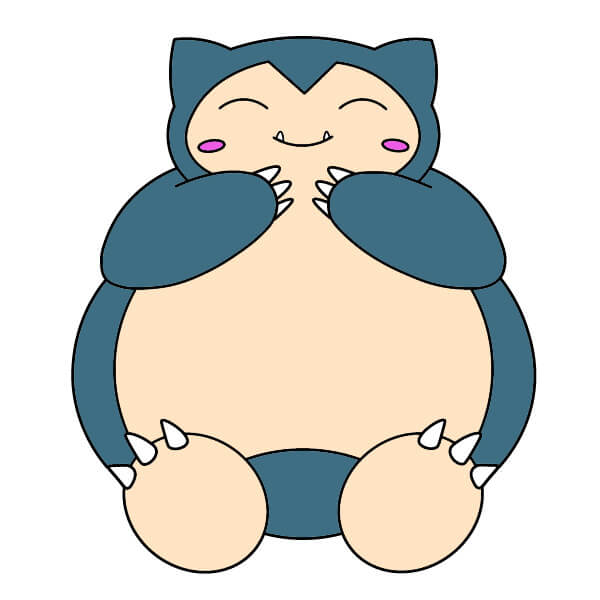 dibujos de Snorlax 2-10