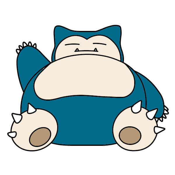 dibujos de Snorlax 3-10