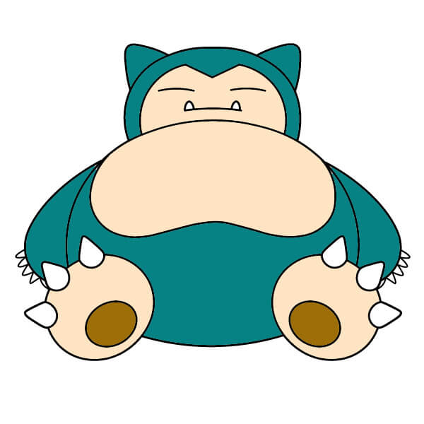 dibujos de Snorlax 4-11