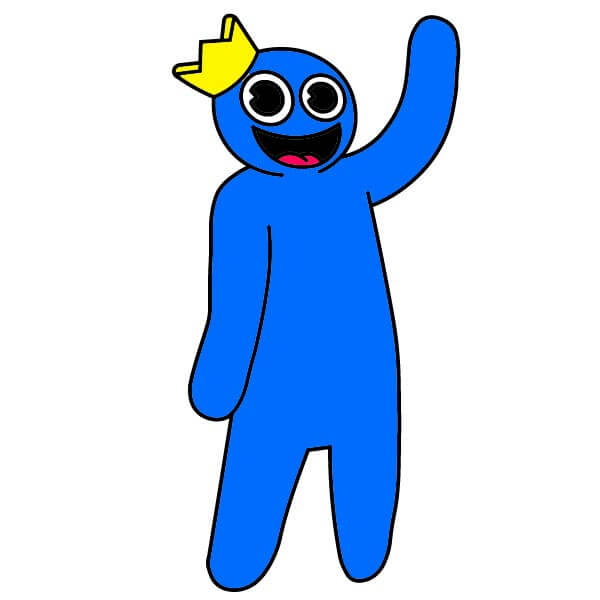 dibujos de Blue Rainbow Friends 7