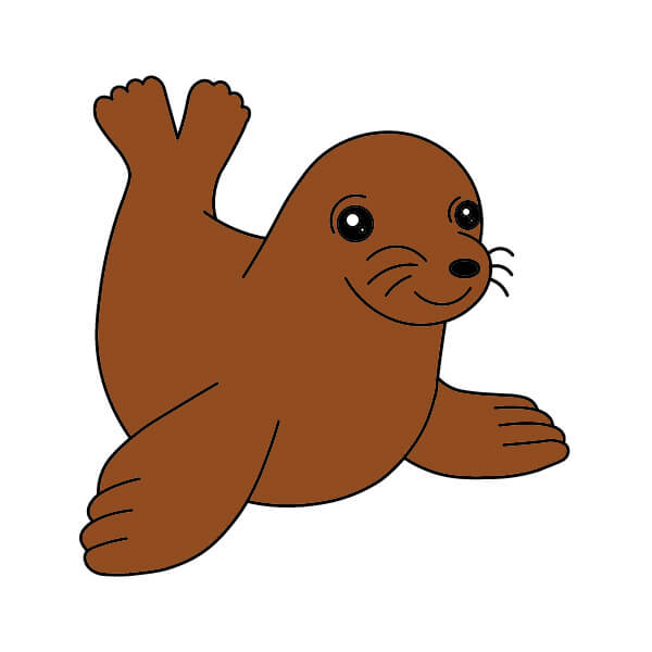 dibujos de León marino 3-9