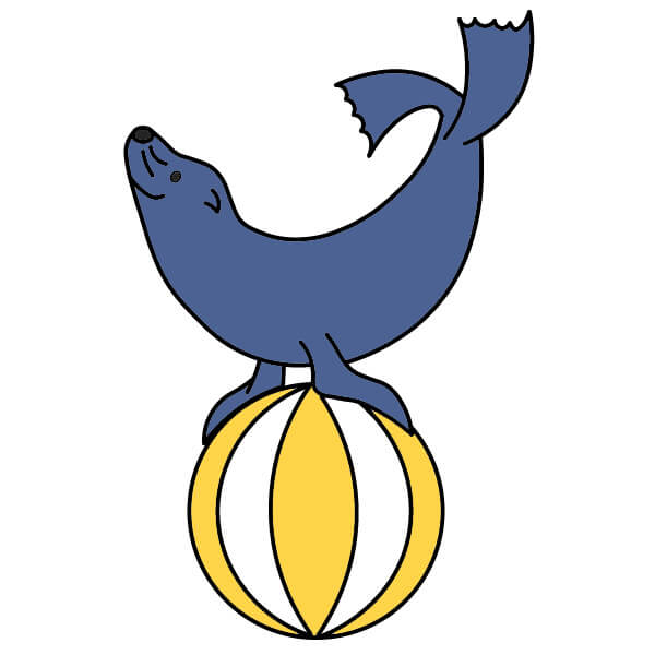dibujos de León marino 5-11