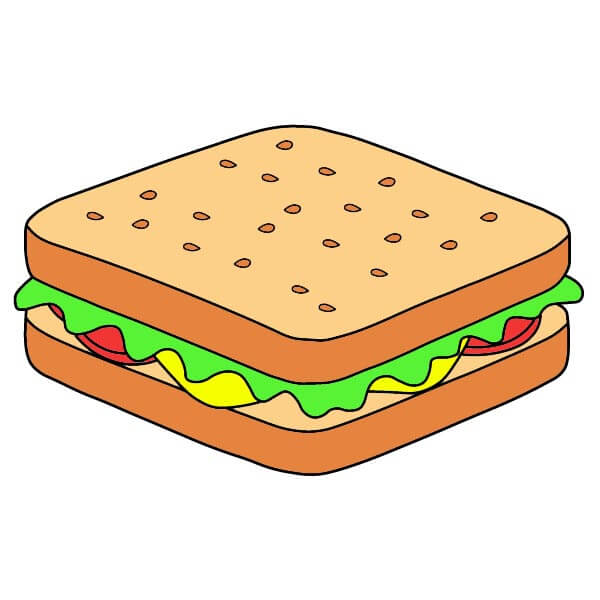 dibujos de Sándwich 3-7