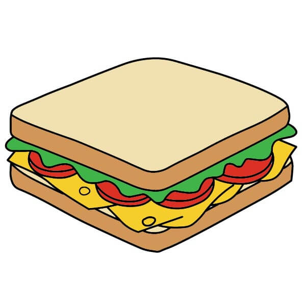 dibujos de Sándwich 4-6