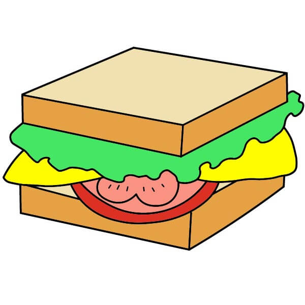 dibujos de Sándwich 5-6