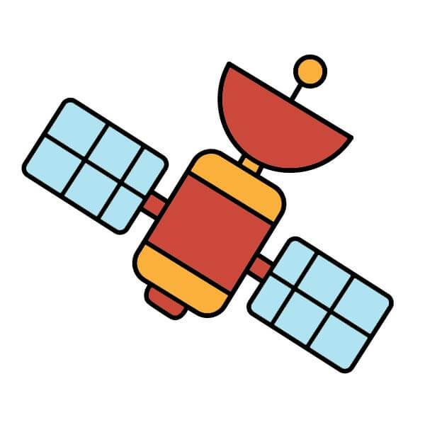 dibujos de Satélite 4-10