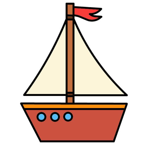 dibujos de Velero 4-8