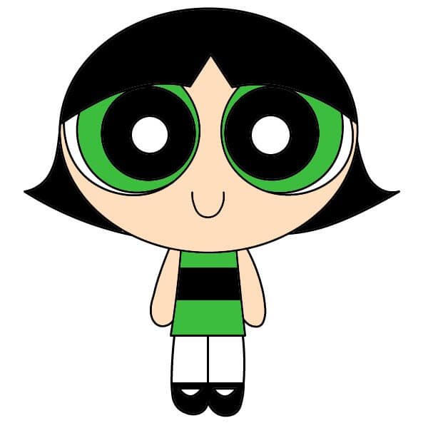 dibujos de Las Chicas Superpoderosas Bellota 1-9