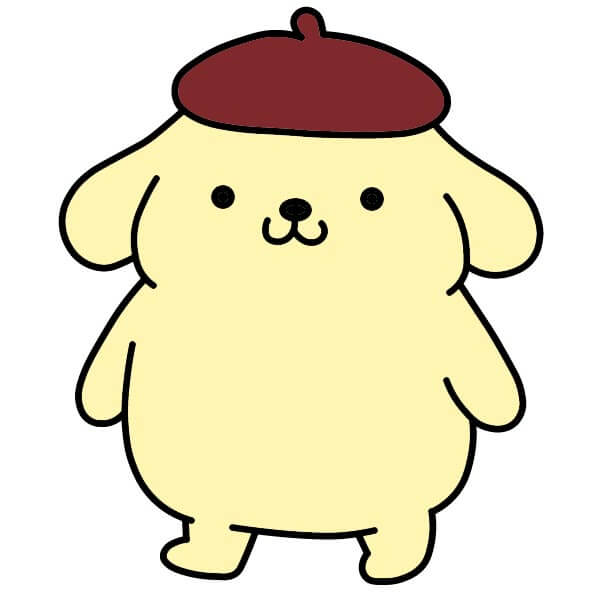 dibujos de Pompompurin 4-9