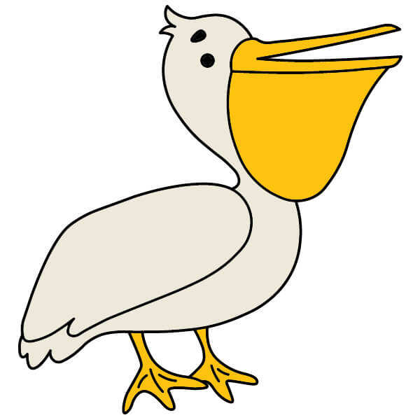 dibujos de Pelícano 3-8
