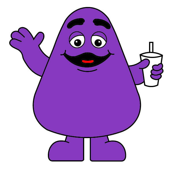 dibujos de Grimace 4-8