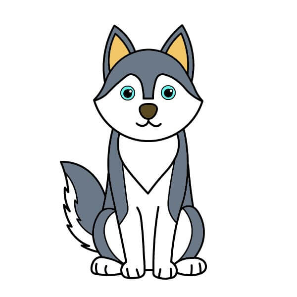 dibujos de Husky 3-11