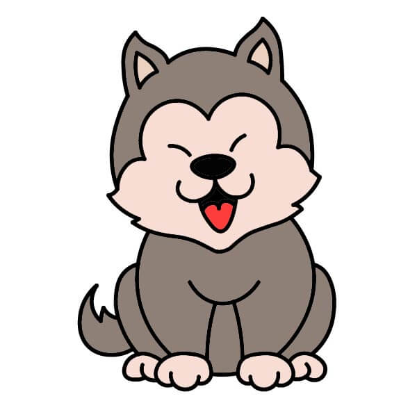dibujos de Husky 4-9