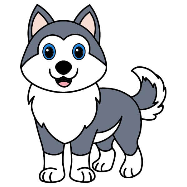 dibujos de Husky 5-13