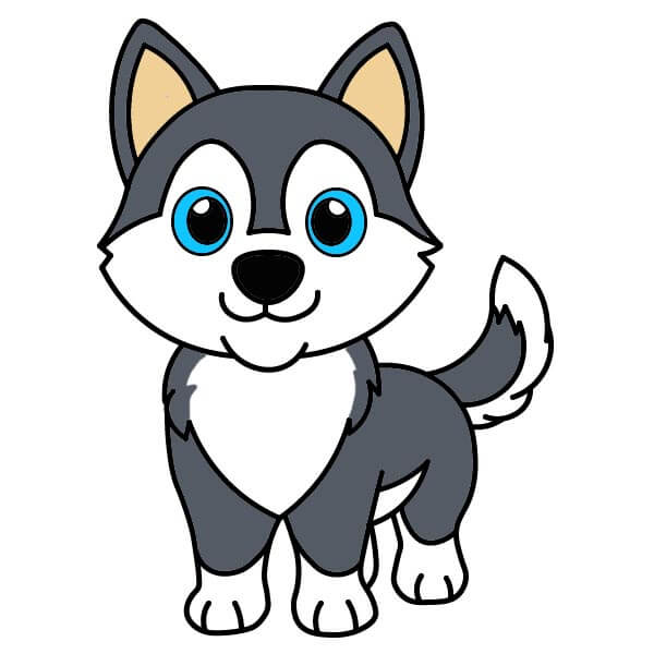 dibujos de Husky 6-13