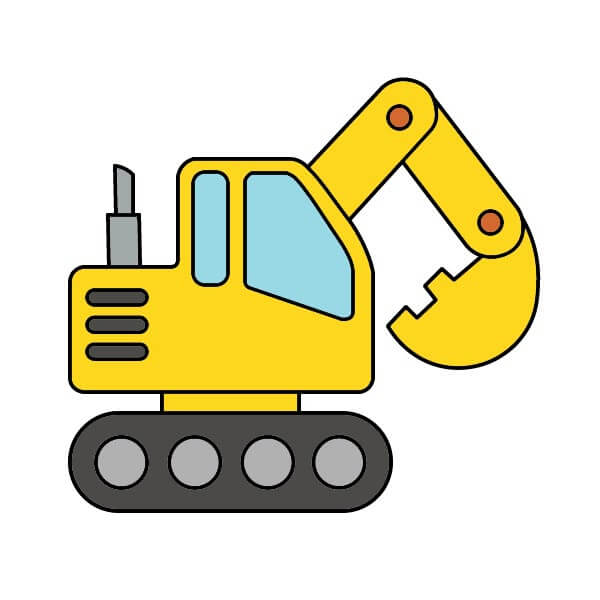 dibujos de Excavadora 3-9