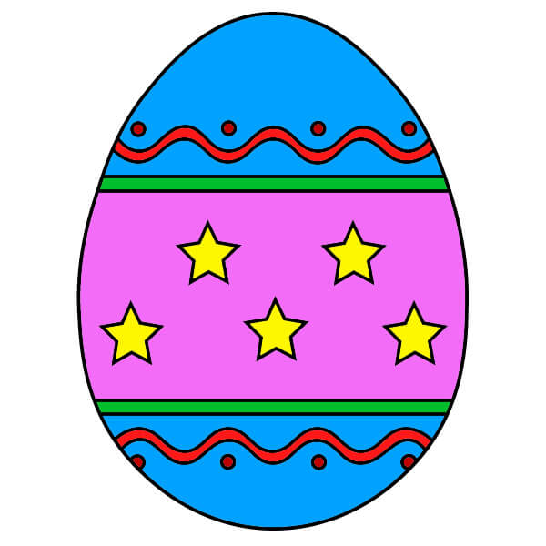 dibujos de Huevo de Pascua 2-6