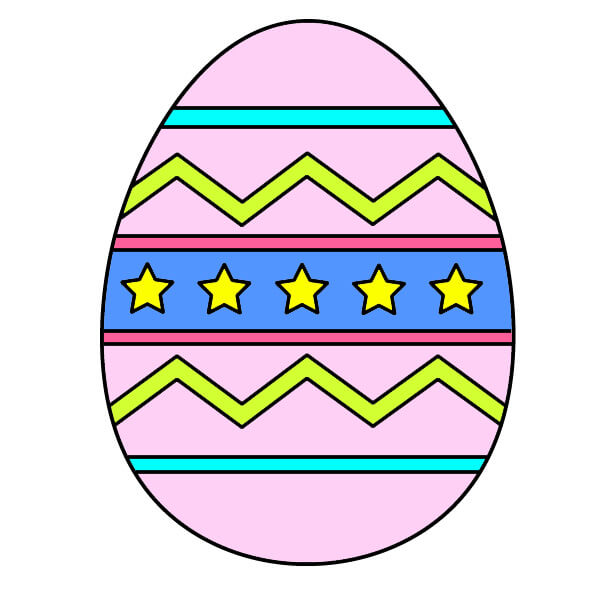 dibujos de Huevo de Pascua 5-7