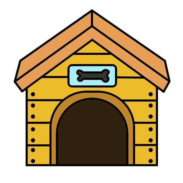 dibujos de Caseta para perros 3-9