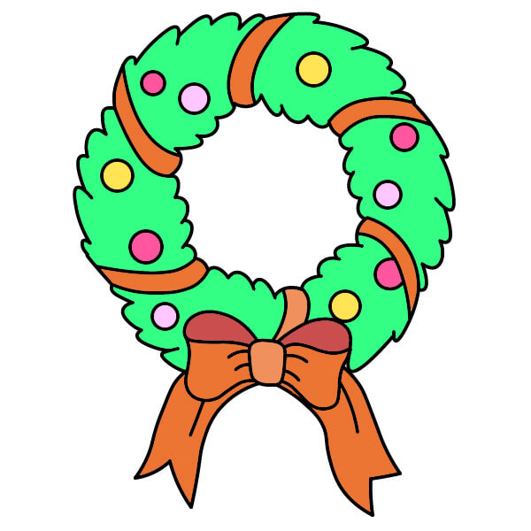 dibujos de Corona de Navidad 2-8