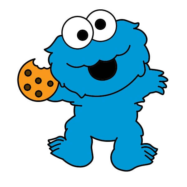 dibujos de Monstruo Comegalletas 2-9