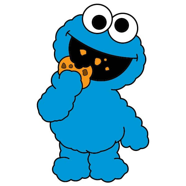 dibujos de Monstruo Comegalletas 3-10