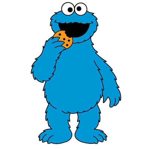 dibujos de Monstruo Comegalletas 5-9