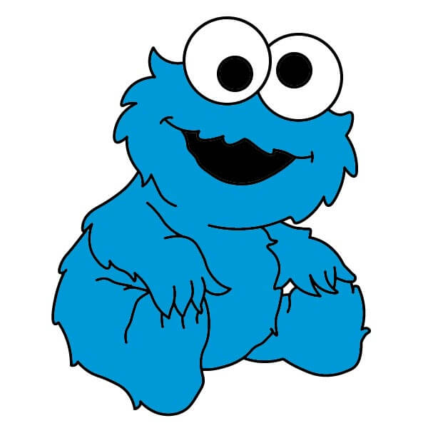 dibujos de Monstruo Comegalletas 6-9