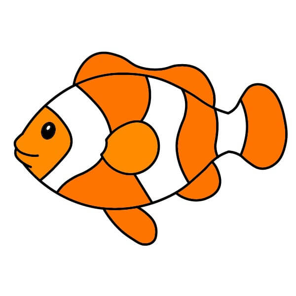 dibujos de Pez payaso 4-10