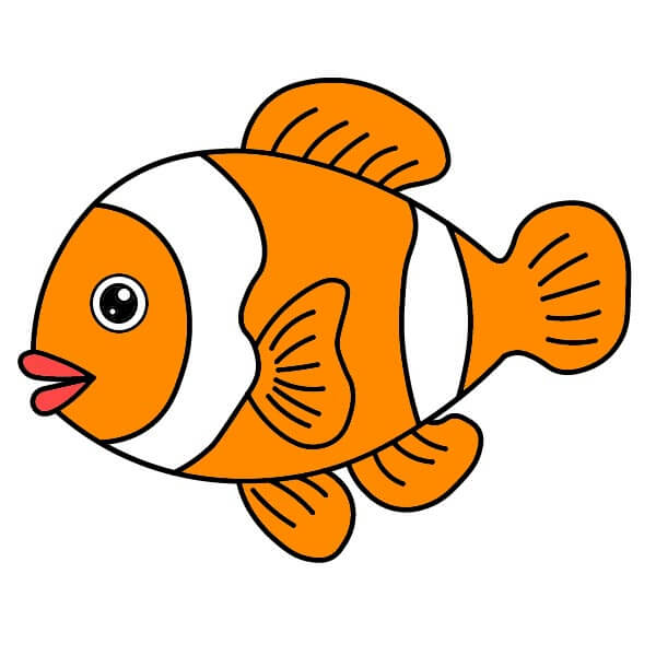 dibujos de Pez payaso 6-10