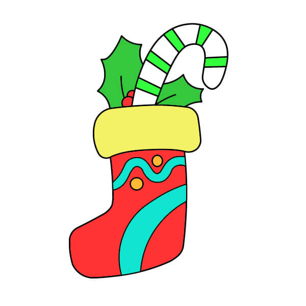 dibujos de Calcetín de Navidad