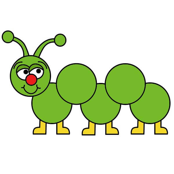 dibujos de Oruga 6-8